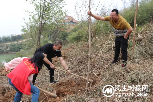 植树添新绿 不负好春光 湘潭京湘供水开展义务植树活动