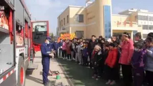 武山县消防大队进特殊教育学校传授消防安全知识