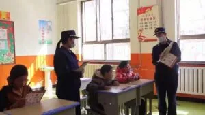 武山县消防大队进特殊教育学校传授消防安全知识
