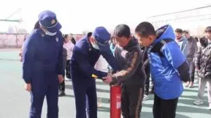武山县消防大队进特殊教育学校传授消防安全知识