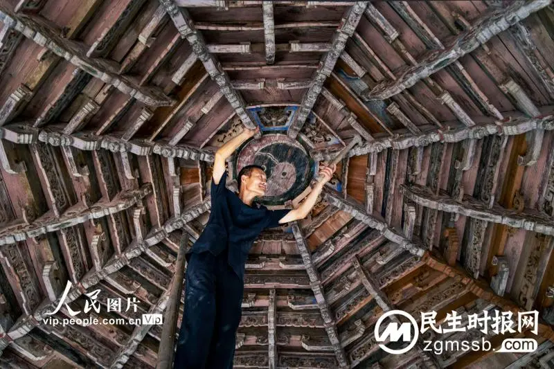 浙江宁海：修缮古建筑