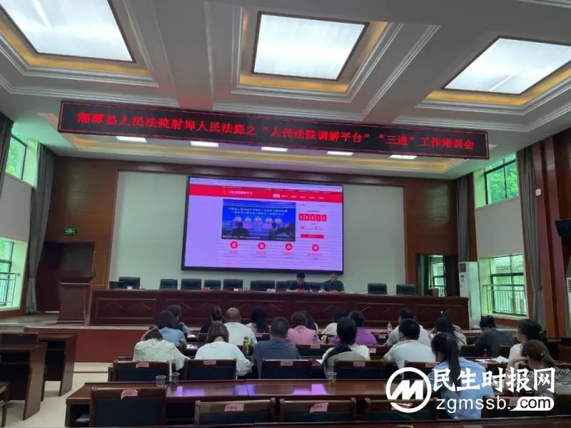 射埠法庭推进人民法院调解平台“三进”工作 射埠法庭推进人民法院调解平台“三进”工作