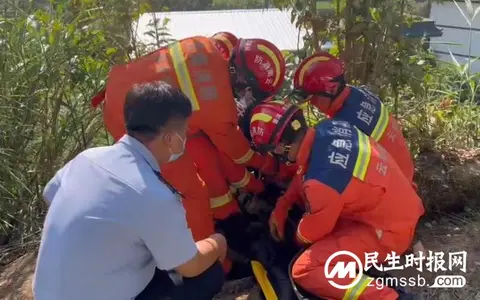67岁老人行走不慎摔下陡坡 景东消防及时救援