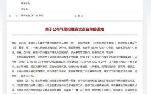 全省唯一！湘潭市入选全国气候投融资试点