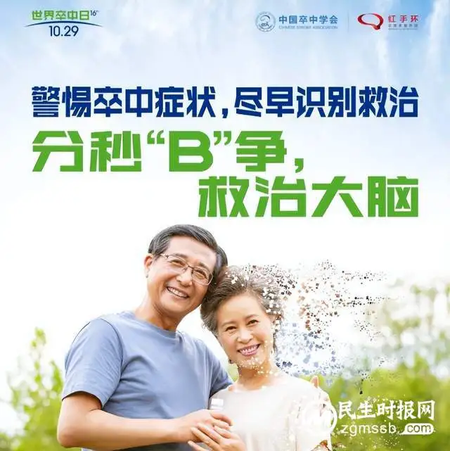 【世界卒中日】识别中风早一秒，挽救大脑恢复好