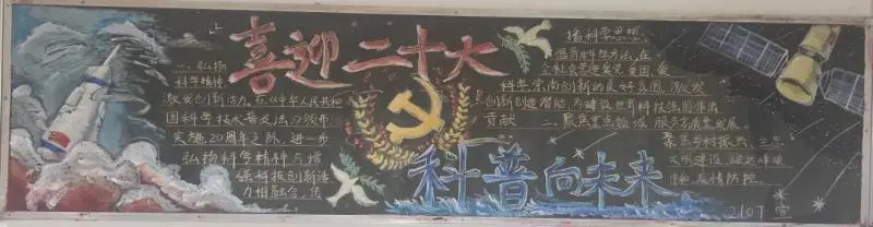 喜迎二十大，科普向未来——科技节黑板报评选结果
