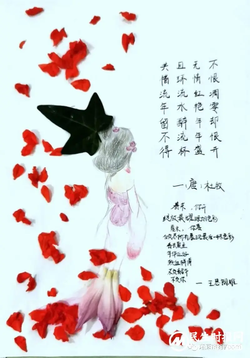 轻拾落红，赋诗予你——七年级周末语文作业