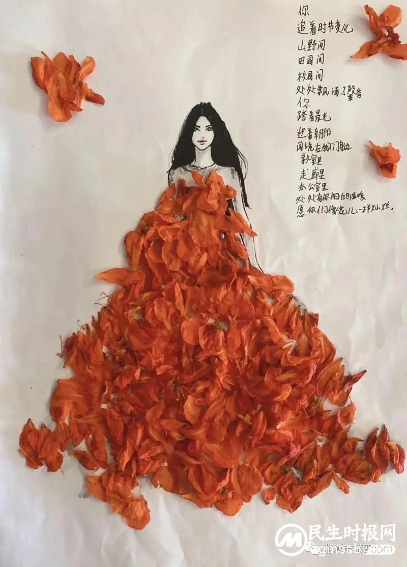 轻拾落红，赋诗予你——七年级周末语文作业
