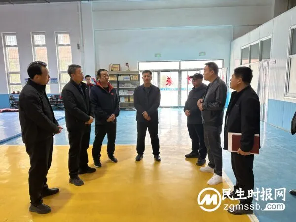 市运会准备时——邯郸市体育局领导来曲考察指导