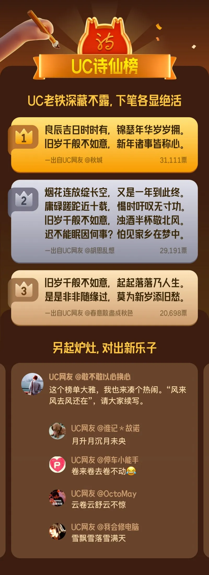UC网友真有你们的,论摇人还是你们会玩! UC网友真有你们的,论摇人还是你们会玩!
