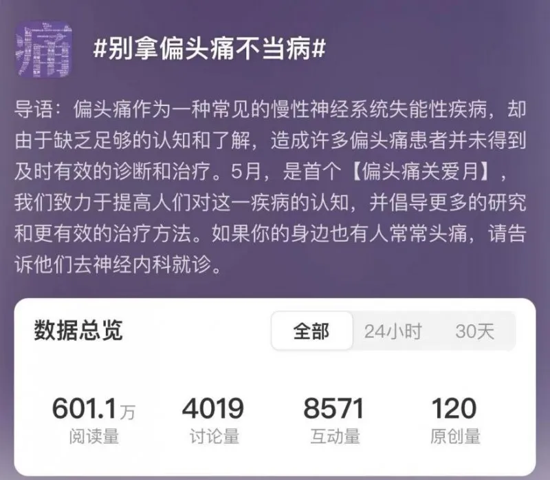 别拿偏头痛不当病——5月首个“偏头痛关爱月”圆满结束 别拿偏头痛不当病——5月首个“偏头痛关爱月”圆满结束