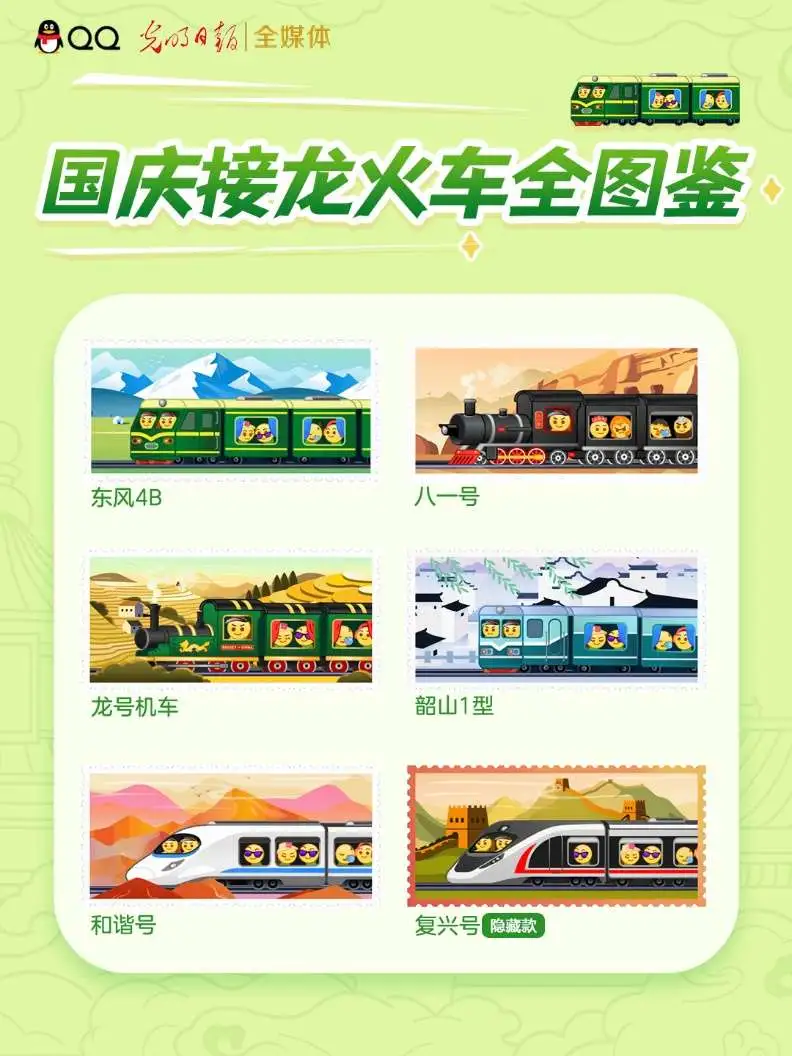 国庆黄金周,光明日报和腾讯QQ邀您一起搭乘“时光列车” 国庆黄金周,光明日报和腾讯QQ邀您一起搭乘“时光列车”