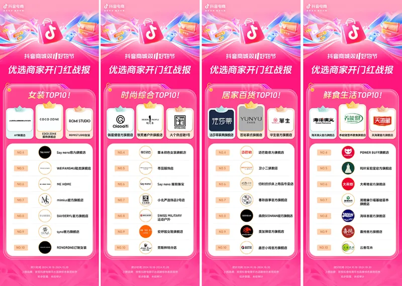 近8000个品牌成交同比增长200%+,抖音电商双11开门红这些商家卖爆了 近8000个品牌成交同比增长200%+,抖音电商双11开门红这些商家卖爆了