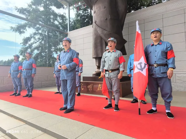 徜徉红色文化  相约尚鑫农庄 ——“湖南亘古”举办国庆红色文化主题画展