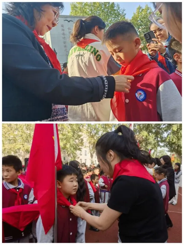 红领巾爱祖国 少年志向未来——丛阳小学举行“建队日”入队仪式