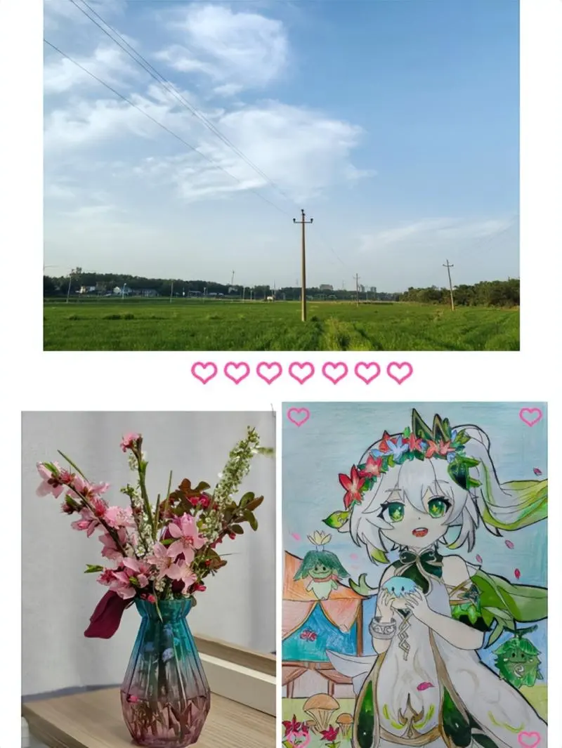 做自己的小花 ——湘潭市二中2025年上学期美术特色作业之“我眼中的春天”