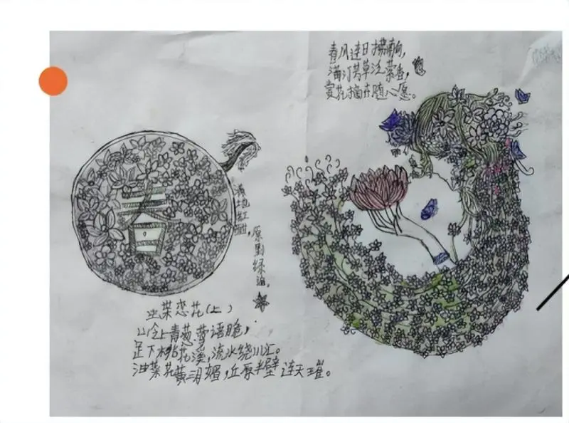 做自己的小花 ——湘潭市二中2025年上学期美术特色作业之“我眼中的春天”