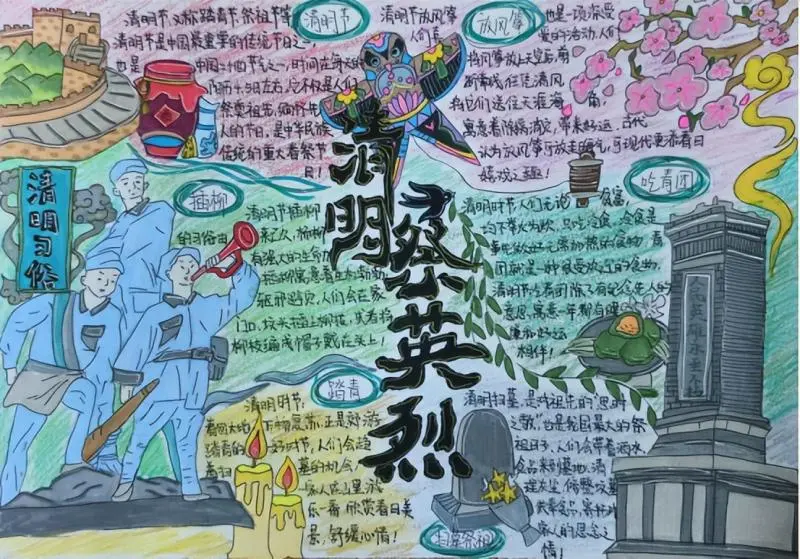 以笔传情,以画承志——湘潭市第二中学清明祭英烈主题手抄报征集活动 以笔传情,以画承志——湘潭市第二中学清明祭英烈主题手抄报征集活动