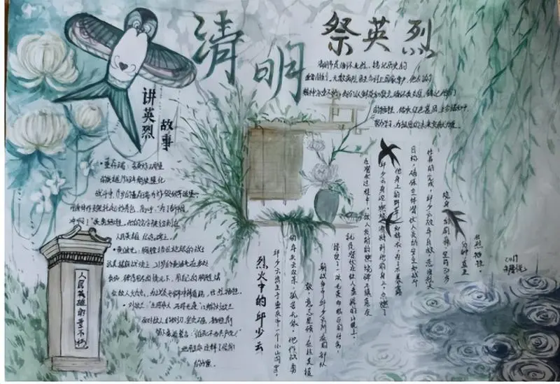 以笔传情,以画承志——湘潭市第二中学清明祭英烈主题手抄报征集活动 以笔传情,以画承志——湘潭市第二中学清明祭英烈主题手抄报征集活动