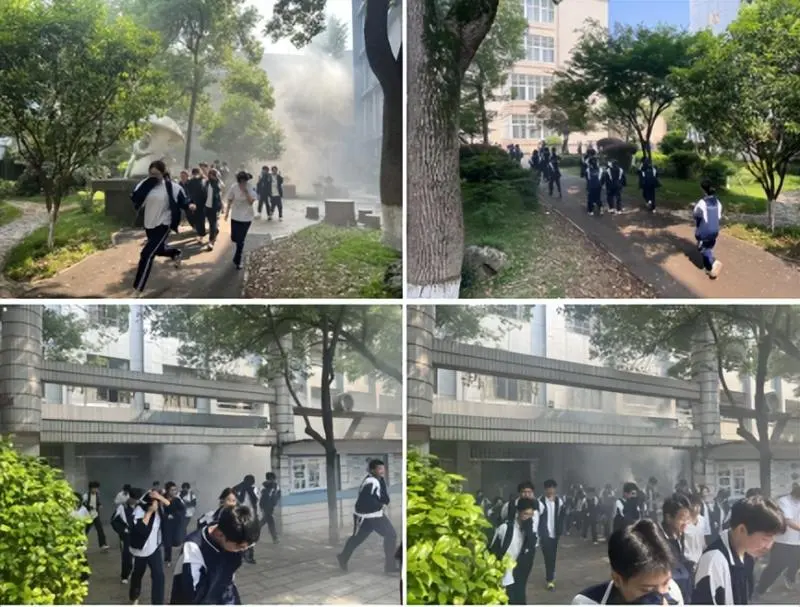 筑牢安全防线,守护生命之光—— 湘潭市第二中学2025年上学期4月消防 应急疏散演练 筑牢安全防线,守护生命之光—— 湘潭市第二中学2025年上学期4月消防 应急疏散演练