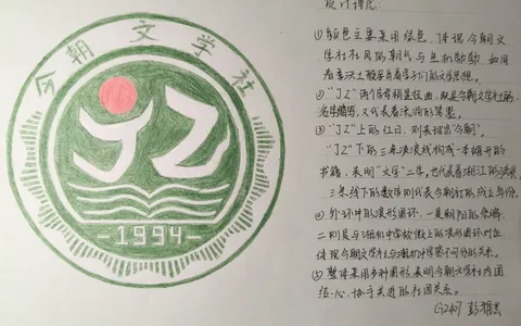 墨韵今朝绘徽彩 文心巧思绽芳华 ——湘机中学举行语文月活动之今朝文学社社徽征集