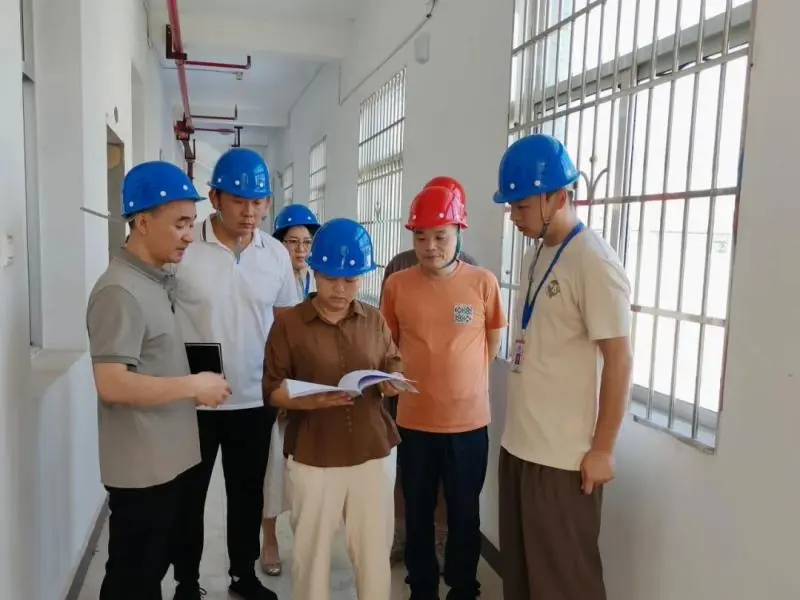 湘潭市民政局沈金文一行调度未保中心提质改造项目 湘潭市民政局沈金文一行调度未保中心提质改造项目