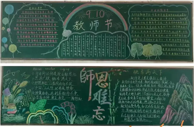 江西玉山县下镇中学开展“迎接新学期 庆祝教师节”主题黑板报评比活动 江西玉山县下镇中学开展“迎接新学期 庆祝教师节”主题黑板报评比活动