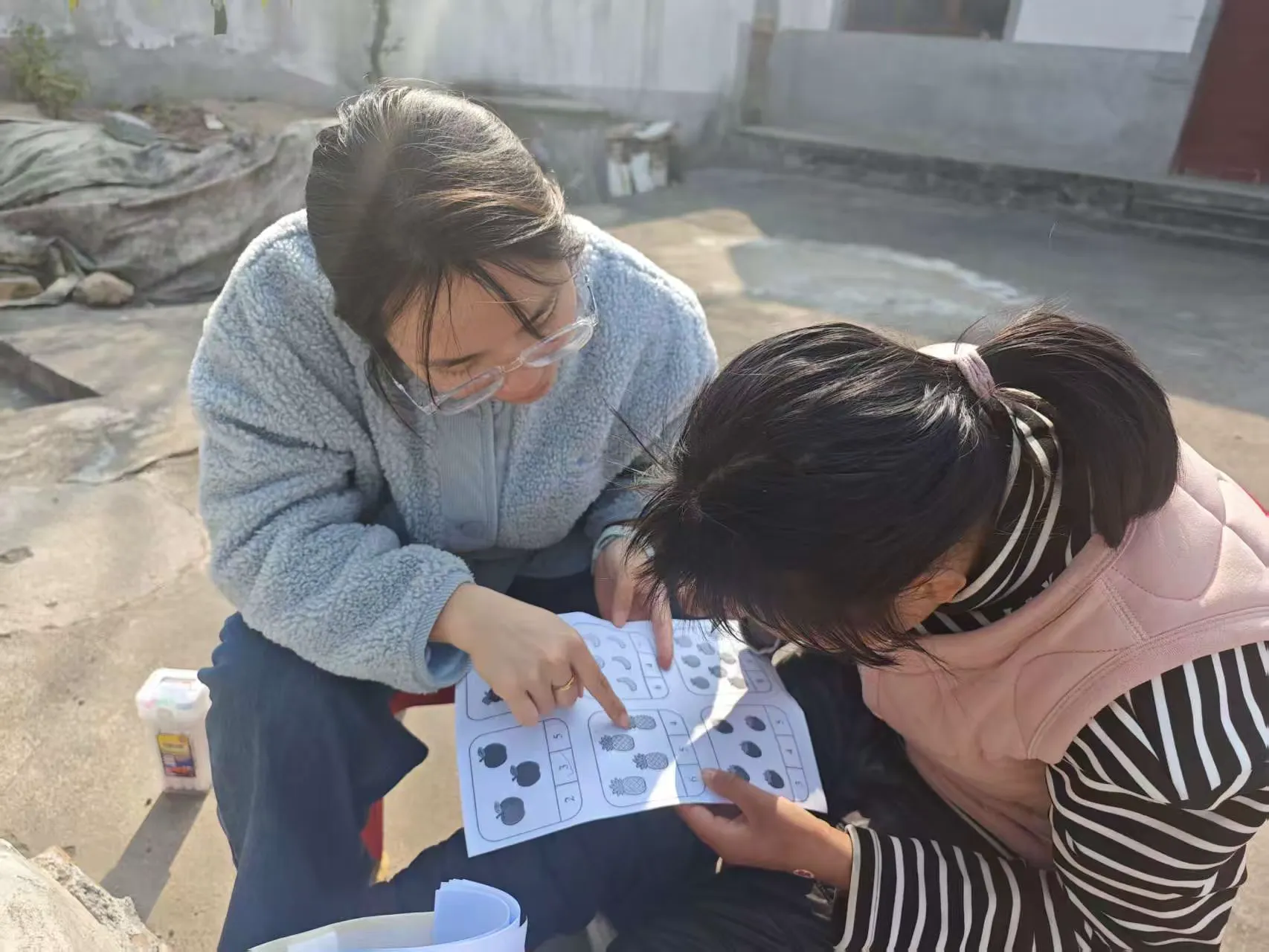 江西上饶汪村小学开展送教上门活动