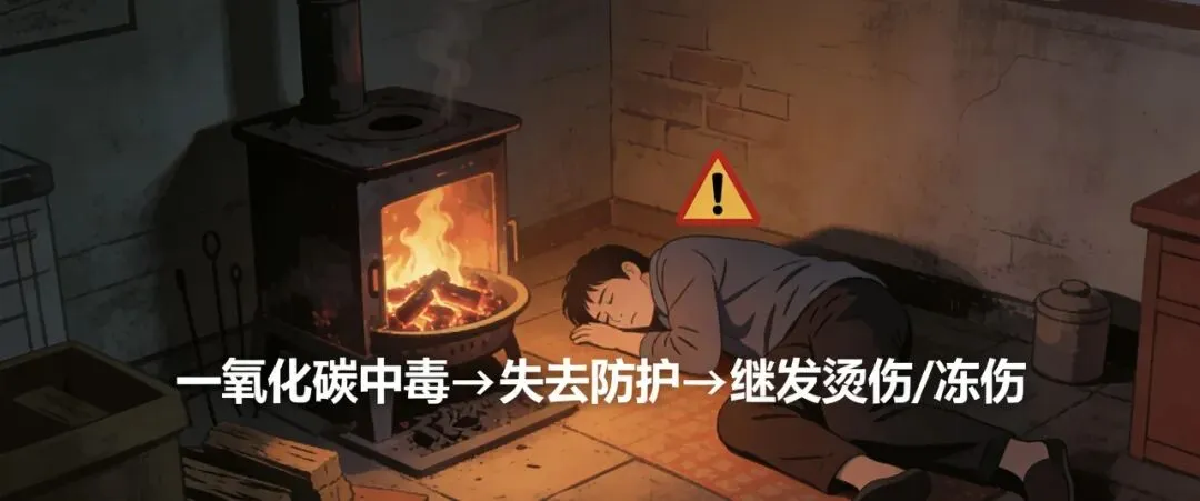 警惕!一氧化碳中毒不只是缺氧,还有烫伤冻伤等隐藏风险