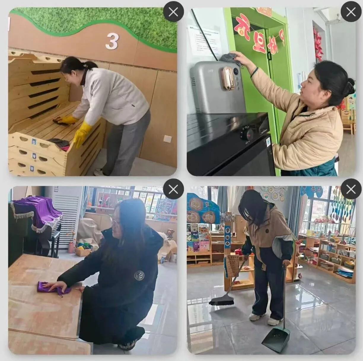 【四幼·卫生】净待归来 为爱启航——丛台区第四幼儿园开学前卫生大扫除