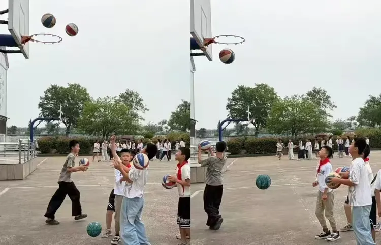 江西玉山县岩瑞中心小学举行大课间展示评比活动