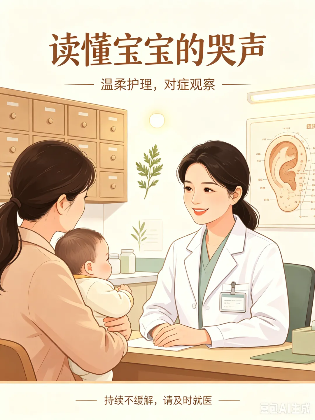 宝宝半夜哭到崩溃?别再只会飞机抱!中医:先看他是冷、热,还是惊!