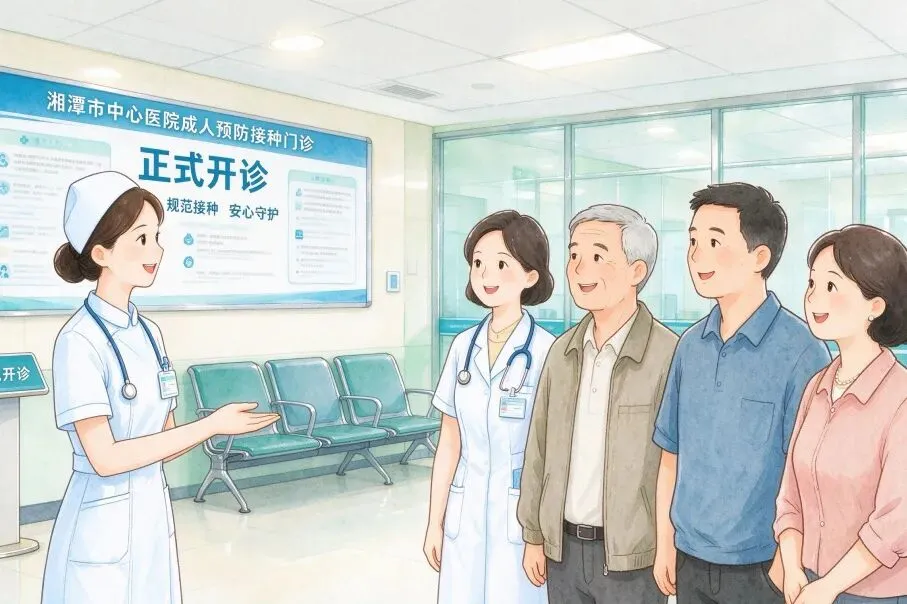 湘潭市中心医院成人预防接种门诊正式开诊